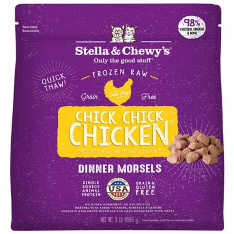 Stella & Chewy’s 3 lbs Frozen Dinner Morsels Chicken Cat Food