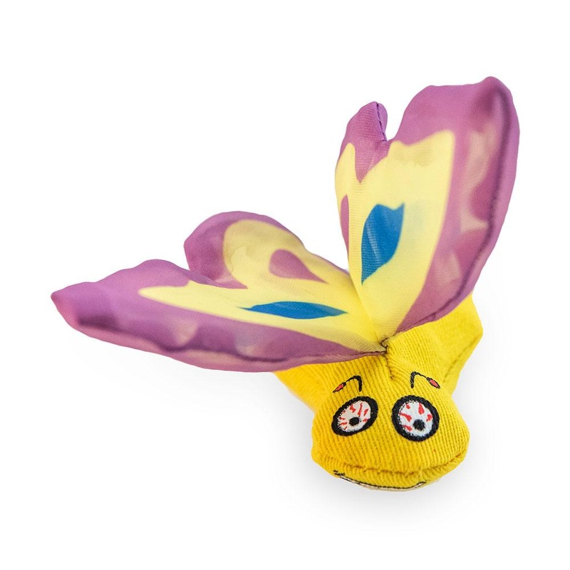 Yeowww! Butterfly Catnip Toy Purple for Cats 2 oz