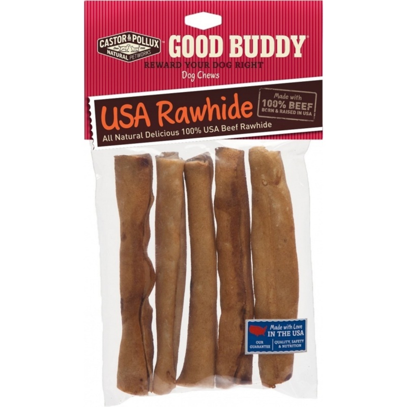Castor and Pollux Good Buddy USA Rawhide Sticks Dog Chews