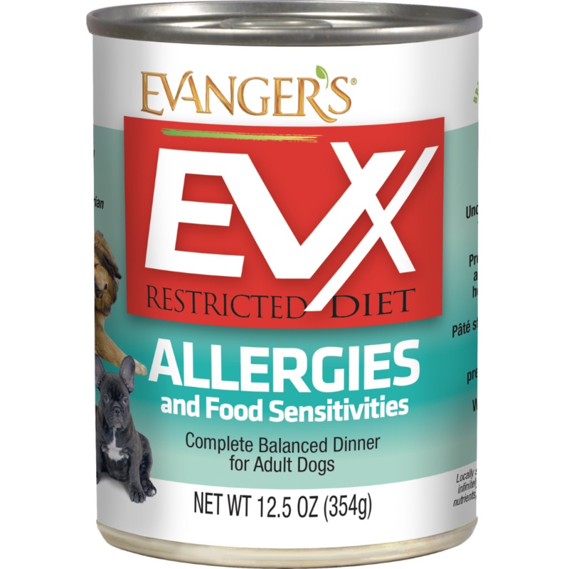 Evanger’s EVX Restricted Diet Allergies and Food Sensitivities Dinner for Dogs 12.5 Oz