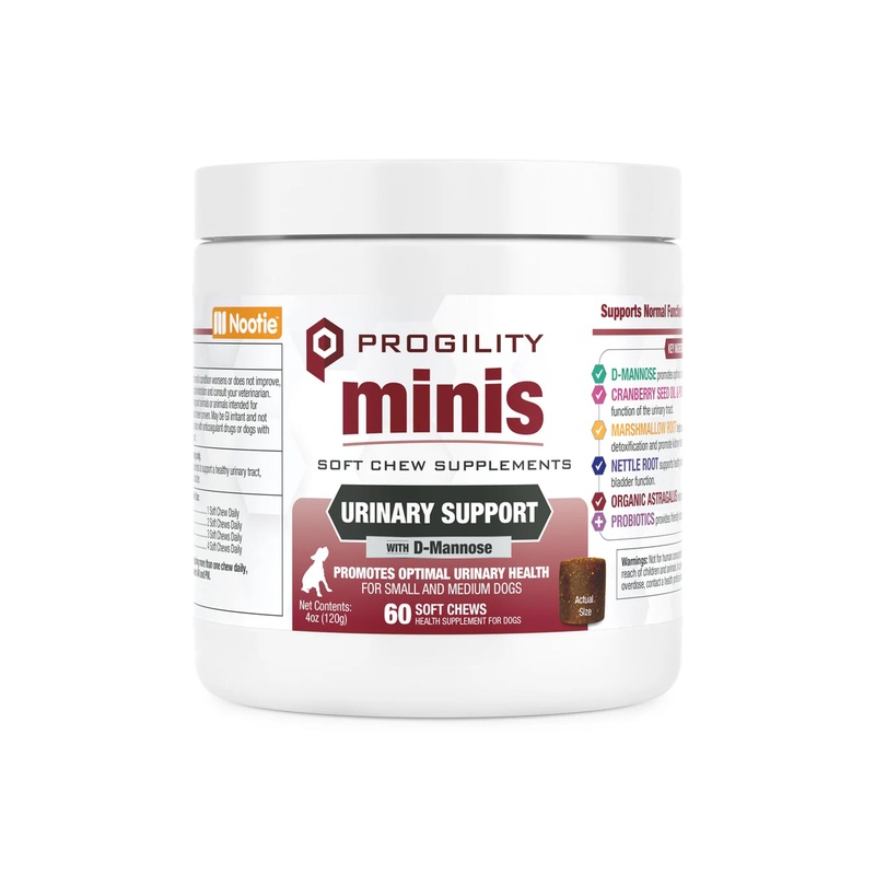Nootie Progility Urinary Support Mini Soft Chews Dog Supplement 60 count