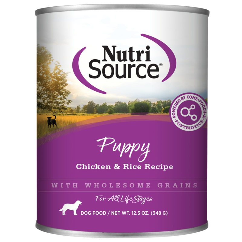 NutriSource Puppy Chicken & Rice Canned Dog Food 12.3 oz