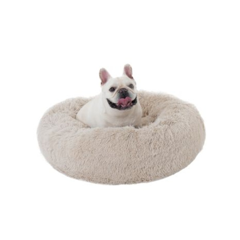 Tall Tails Khaki Cuddle Donut Pet Bed Khaki – Medium