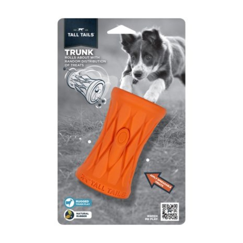 Tall Tails Natural Rubber Tree Trunk Reward Dog Toy 5″