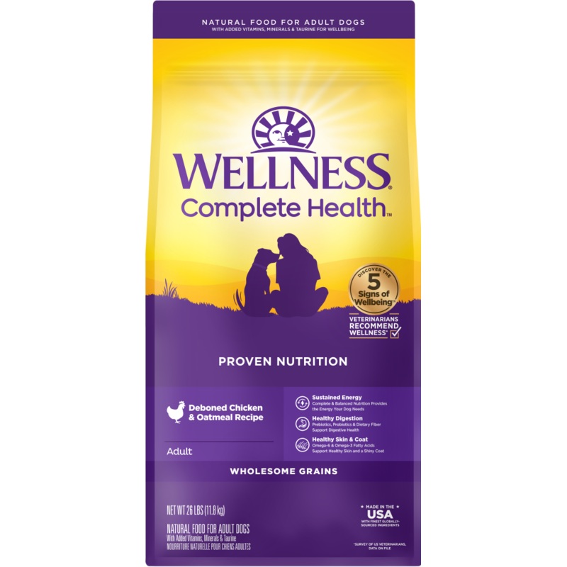 Wellness Complete Health Grained Deboned Chicken & Oatmeal  Dry Dog Food