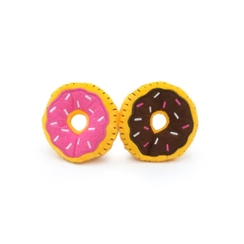 ZippyClaws Donutz 2-Pack Cat Toy Toy size (each): 3.25 x 3.25 x 0.5 in
