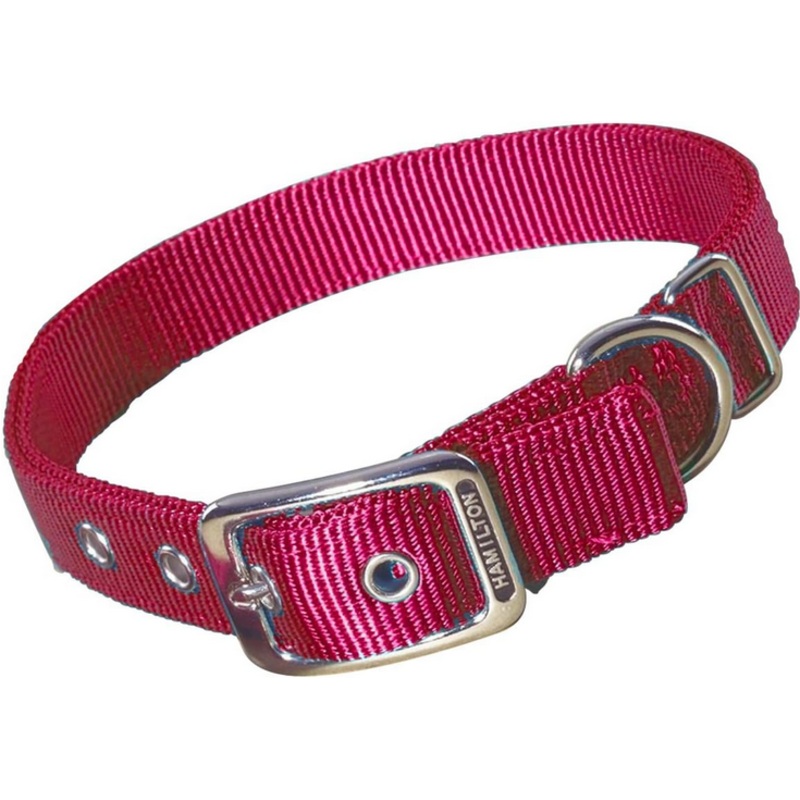 Double Deluxe Dog Collar (Red, 32″) | Hamilton