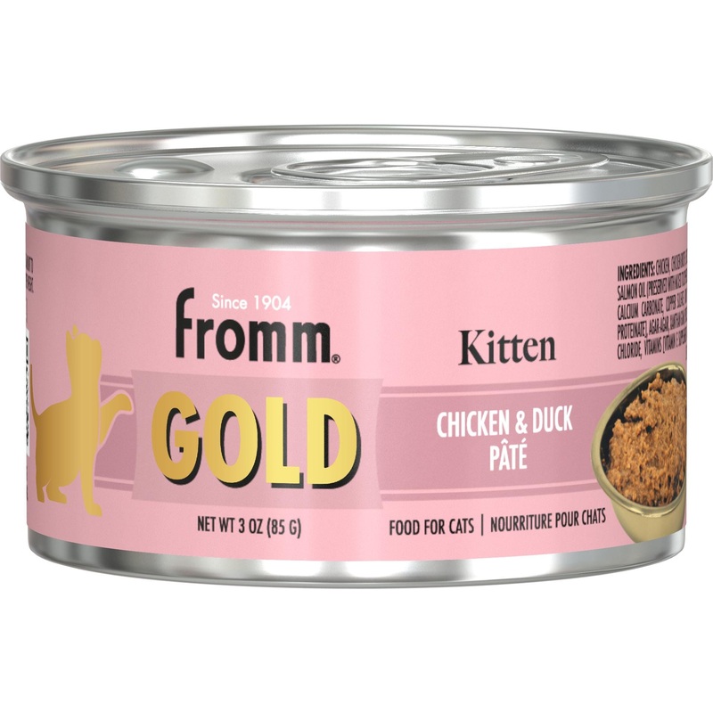 Fromm Gold Kitten Chicken & Duck Pate Canned Cat Food 3 oz