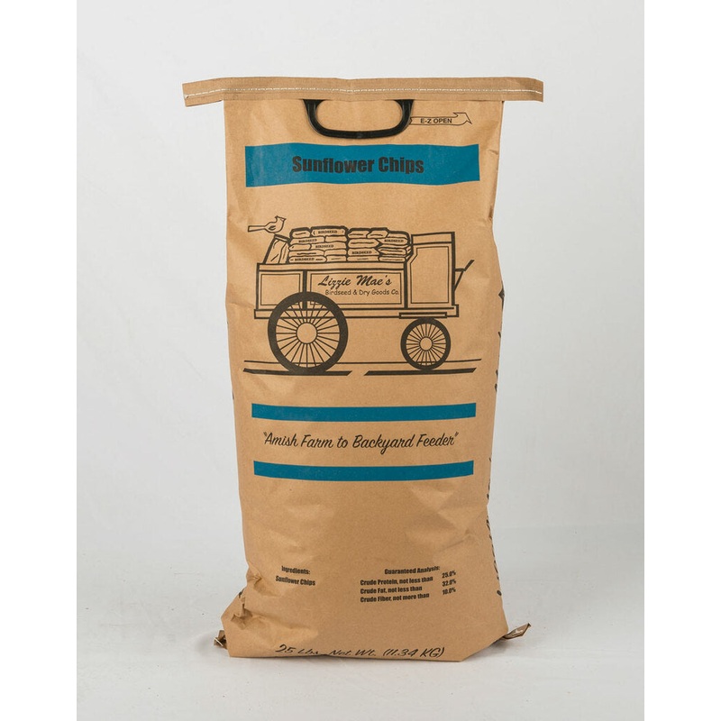 Lizzie Mae’s Bird Seed Select Sunflower Chips 20 Lb