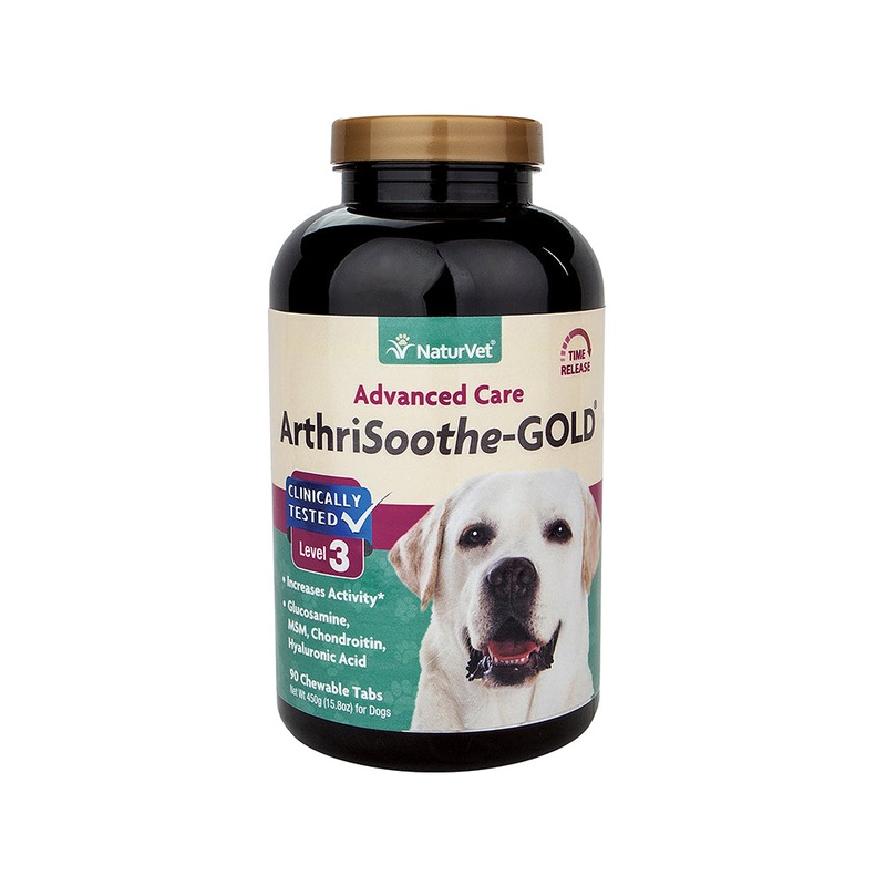 Naturvet ArthriSoothe-GOLD Level 3 Advanced Care Dogs Chewable Tablets 90 Count