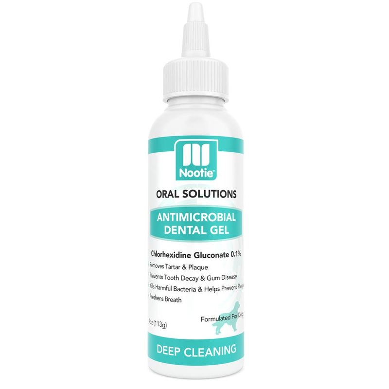 Nootie Medicated Antimicrobial Dental Gel for Dogs 4 oz