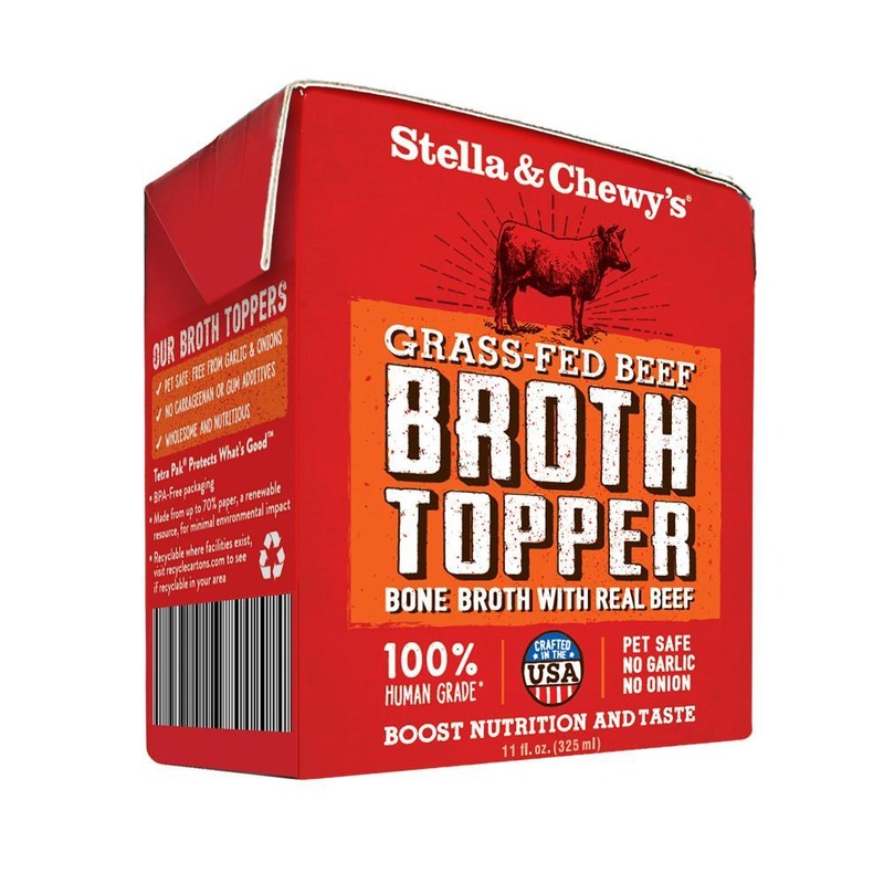 Stella & Chewy’s Grass Fed Beef Broth Food Topper for Dogs
