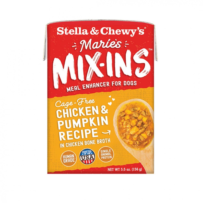 Stella & Chewy’s Marie’s Mix-Ins Cage Free Chicken & Pumpkin Recipe Dog Food Topper
