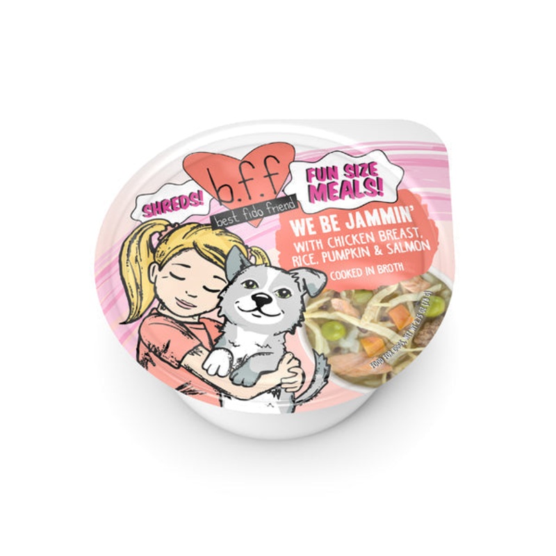 Weruva B.F.F. Fun Size Meals  We Be Jammin’ with Chicken Breast, Rice, Pumpkin & Salmon