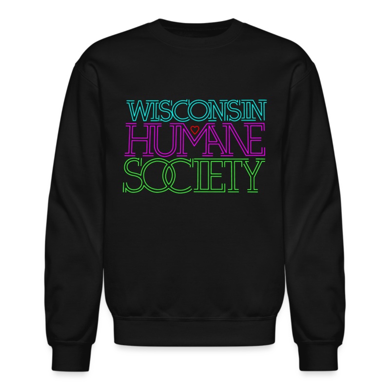 WHS 1987 Neon Logo Crewneck Sweatshirt black S