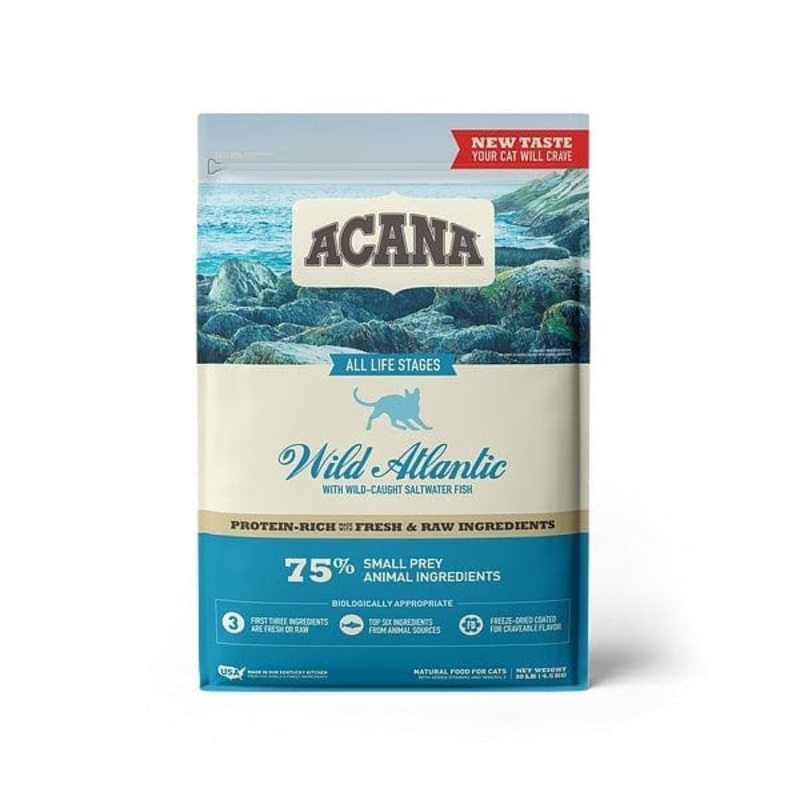 ACANA Grain Free Wild Atlantic Freeze Dried Coated Dry Cat Food 4 lb