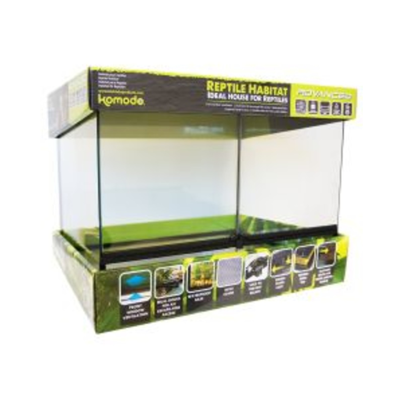 Komodo Advanced Habitat Glass Terrarium 90x45x60cm