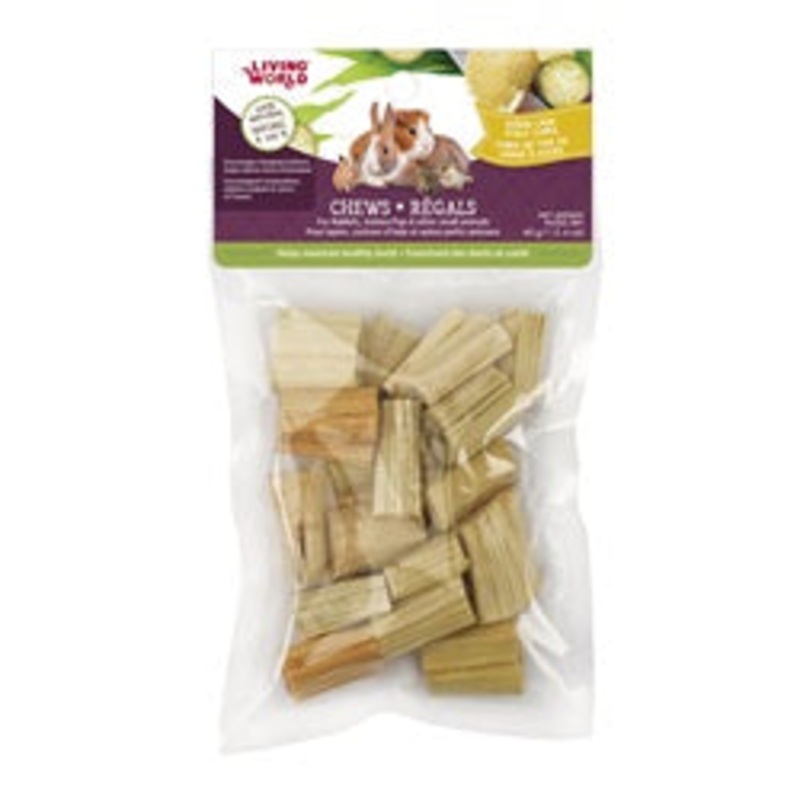 Living World Small Animal Chews – Sugarcane Stalk Cubes – 40 g (1.4 oz)