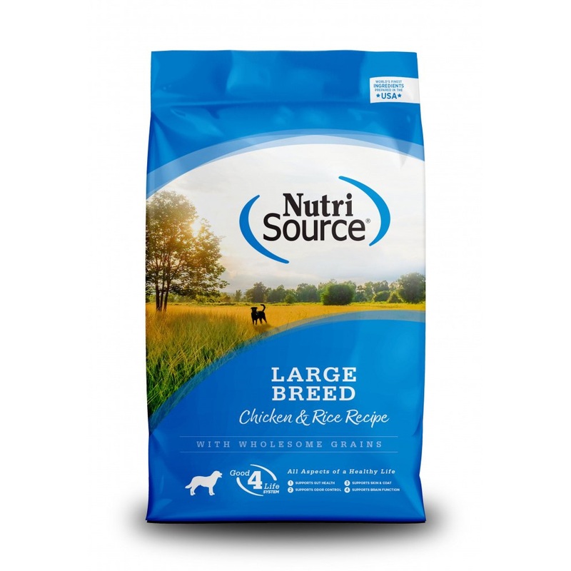 NutriSource Large Breed Adult Chicken and Rice Dry Dog Food 26Lb