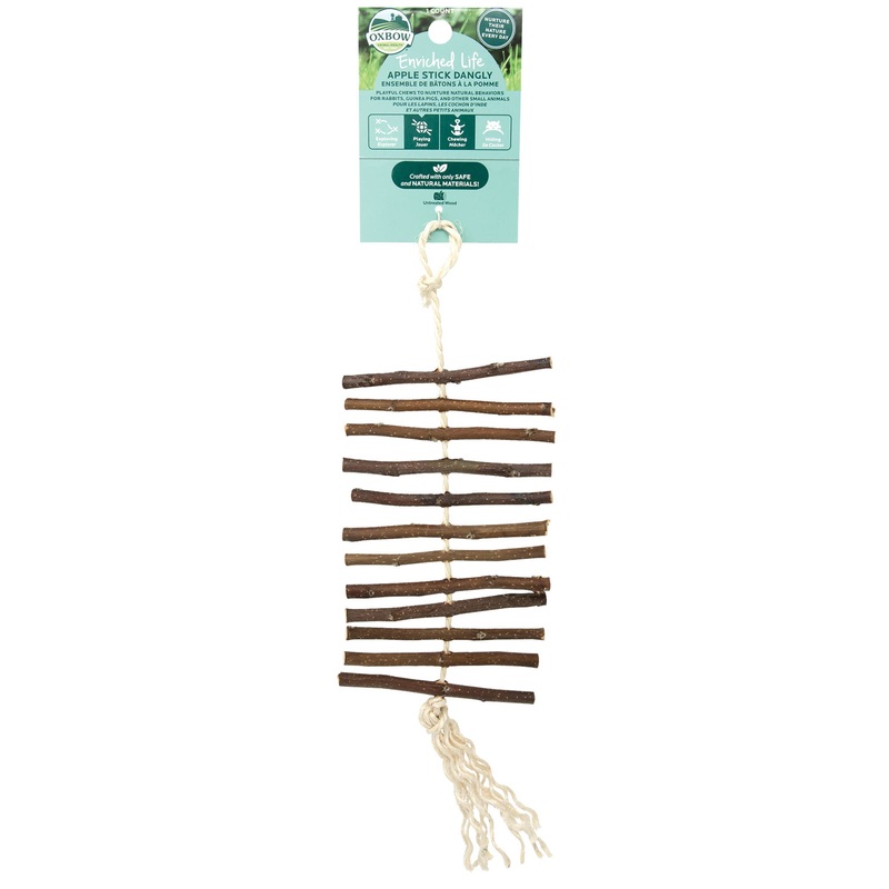 Oxbow 73296315 Small Animal Enriched Life Apple Stick Dangly