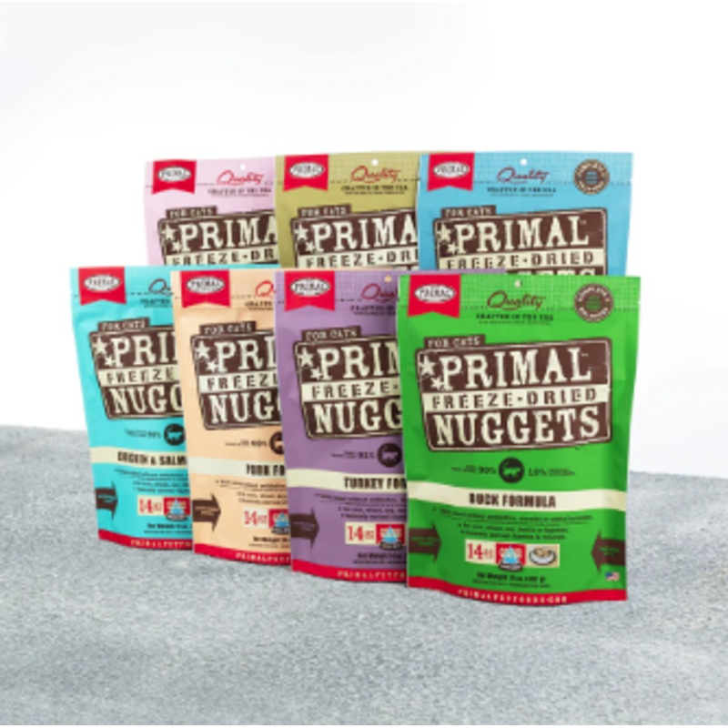 Primal Pet Foods Feline Freeze-Dried Nuggets Turkey 14 Oz