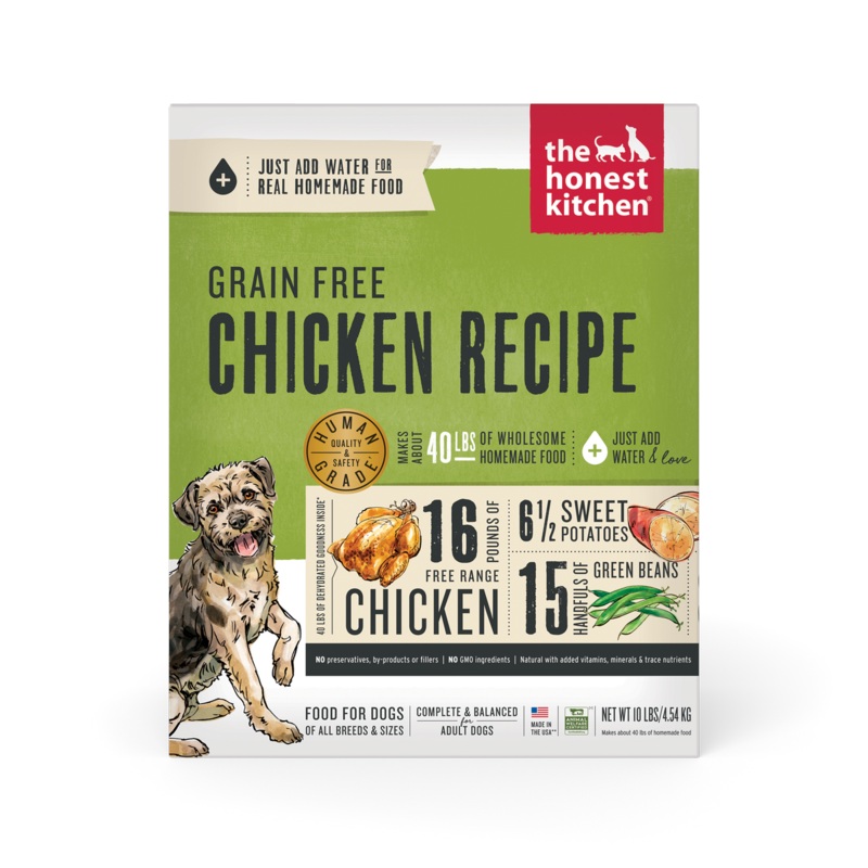 The Honest Kitchen Grain Free Dehydrated Dog Food – Chicken – 10lb