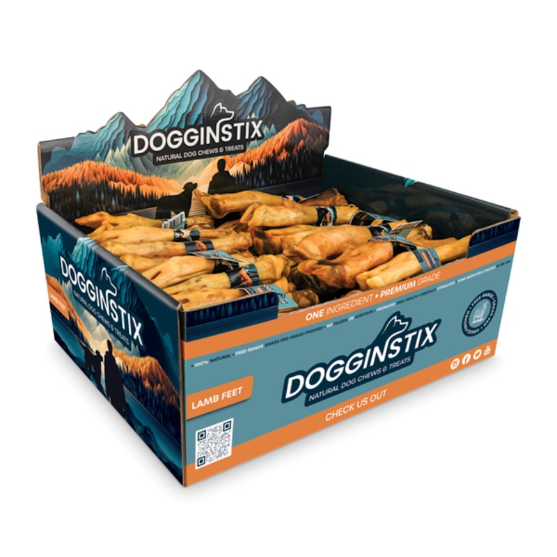 Dogginstix Lamb Feet Dog Treats 1-count