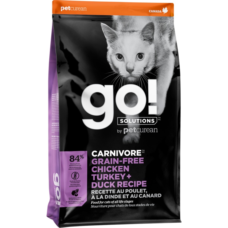 GO! Carnivore Cat Grain Free Chicken, Turkey & Duck 1.3kg