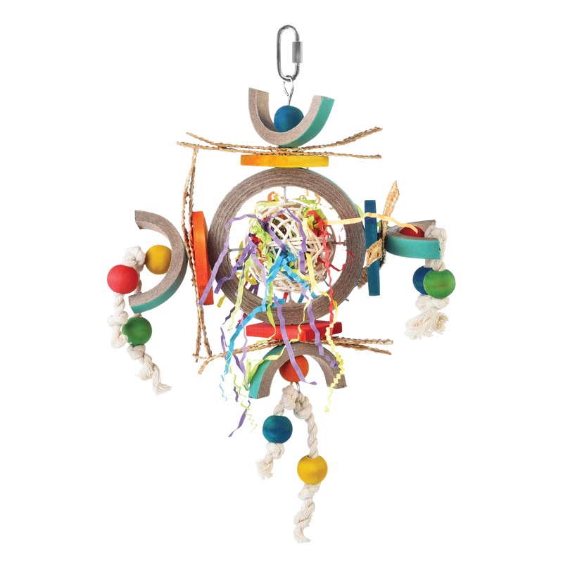 HARI SMART.PLAY Enrichment Parrot Toy – Space Station – Small