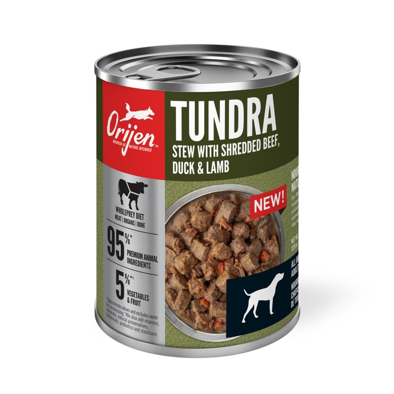 Orijen Premium Stew 363g Tundra Recipe In Bone Broth Canned Dog Food Individual 363g