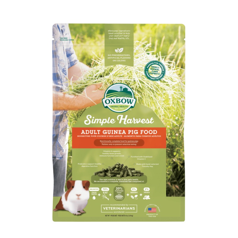 OXBOW SIMPLE HARVEST ADULT GUINEA PIG FOOD –  4LB