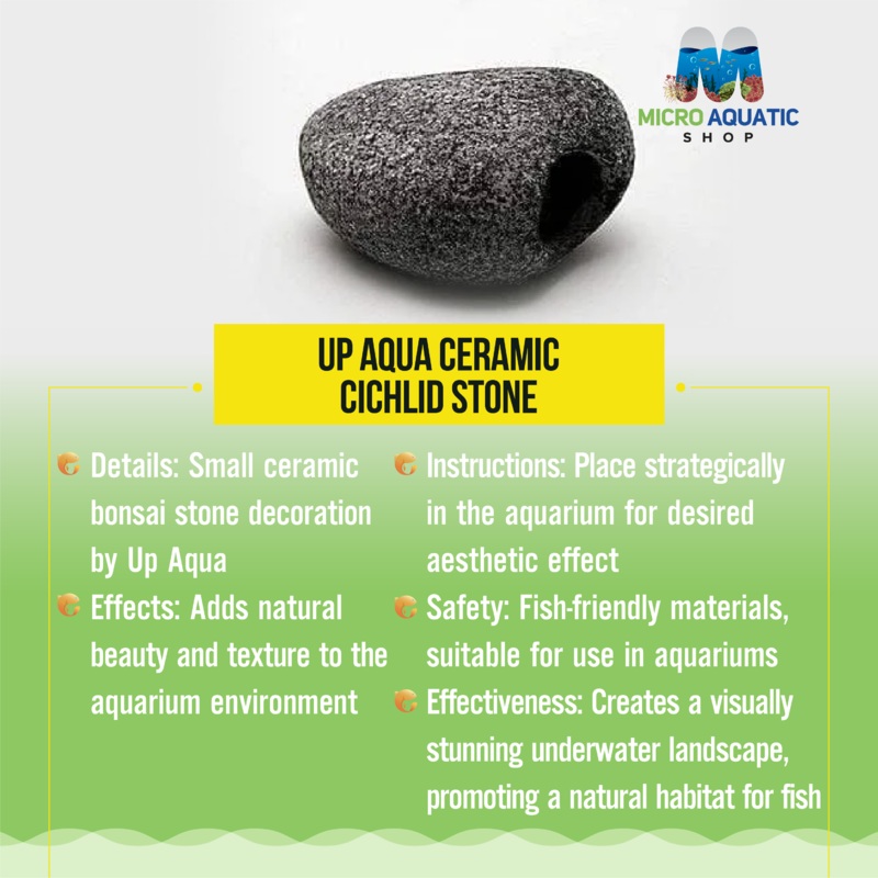 Up Aqua Ceramic Cichlid Stone S