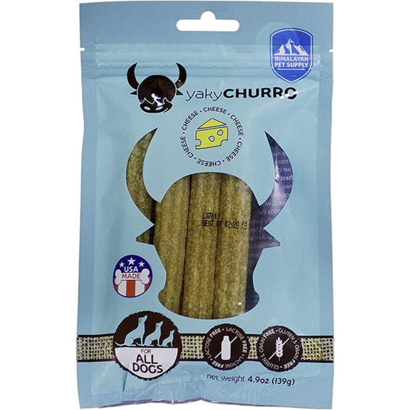 Yaky Churro Himalayan Cheese Grain-Free Dog Chew Treats 4.9oz