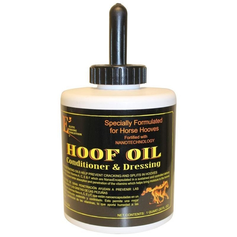 E3 HOOF OIL CONDITIONER & DRESSING FOR HORSES (1 QT)