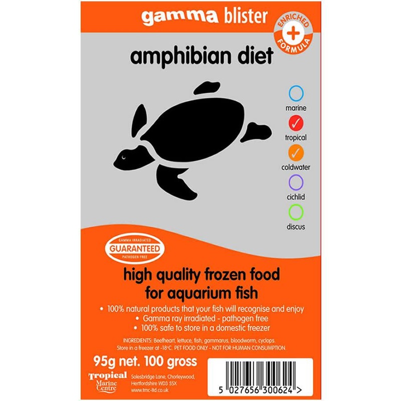 Gamma Blister Pack Frozen Aquatic Food, 95g Amphibian Diet