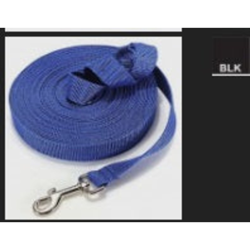 K9 HOMES TRACKING LEAD 15MM X 10 METRE BLACK