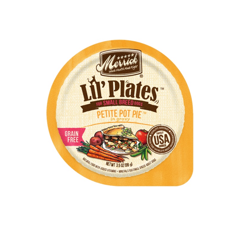 Merrick Lil Plates Grain Free Petite Pot Pie Wet Dog Food 3-oz. Cup