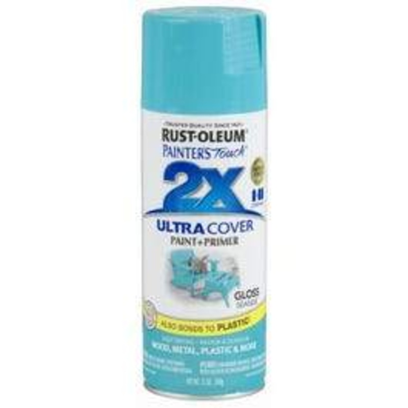 Painter’s Touch 2X Spray Paint, Satin Seaside, 12-oz.