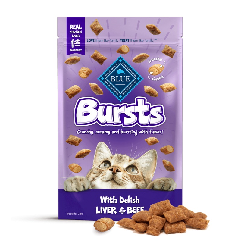 BLUE Bursts Delish Liver and Beef Cat Treats 2-oz