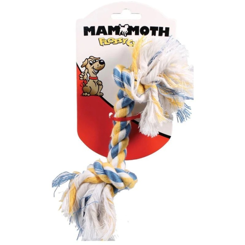 Mammoth Flossy Chews Color Rope Bone – Multi Color Small