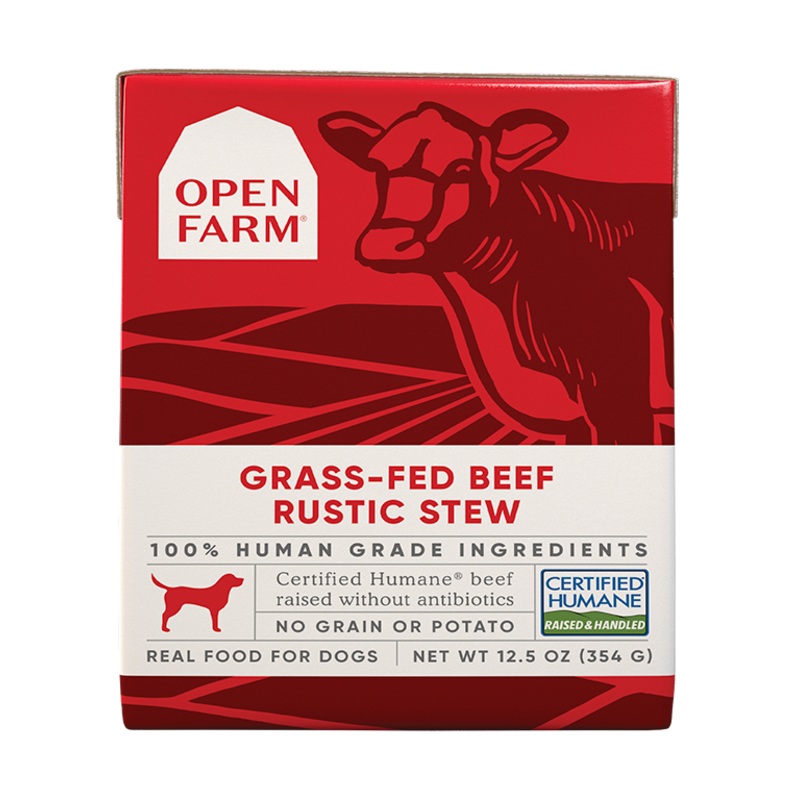 Open Farm Grass-Fed Beef Rustic Stew Wet Dog Food 12.5-oz, single