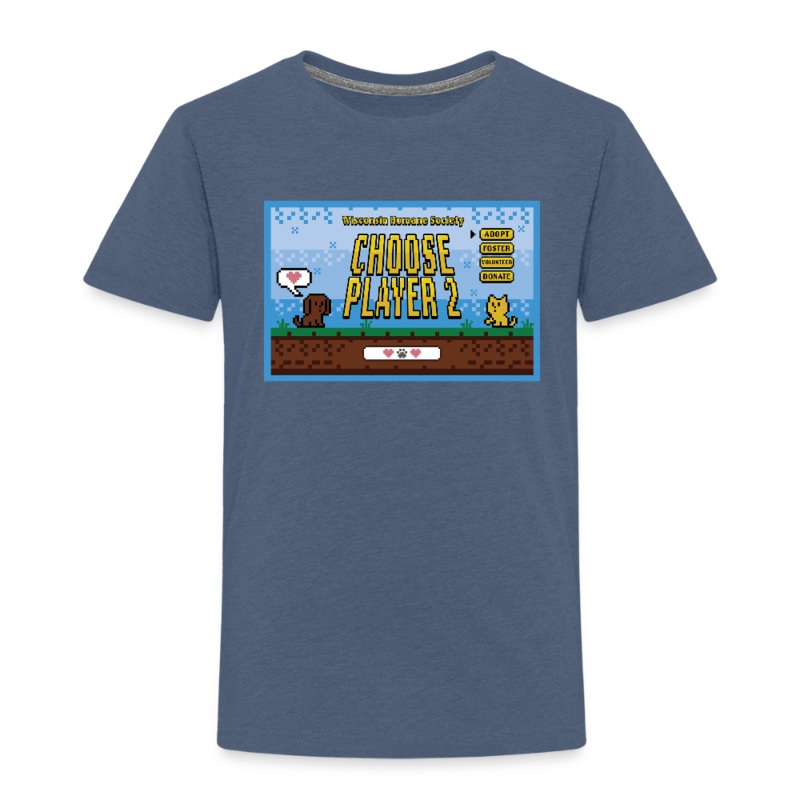 WHS Player 2 Toddler Premium T-Shirt heather blue Youth 2T