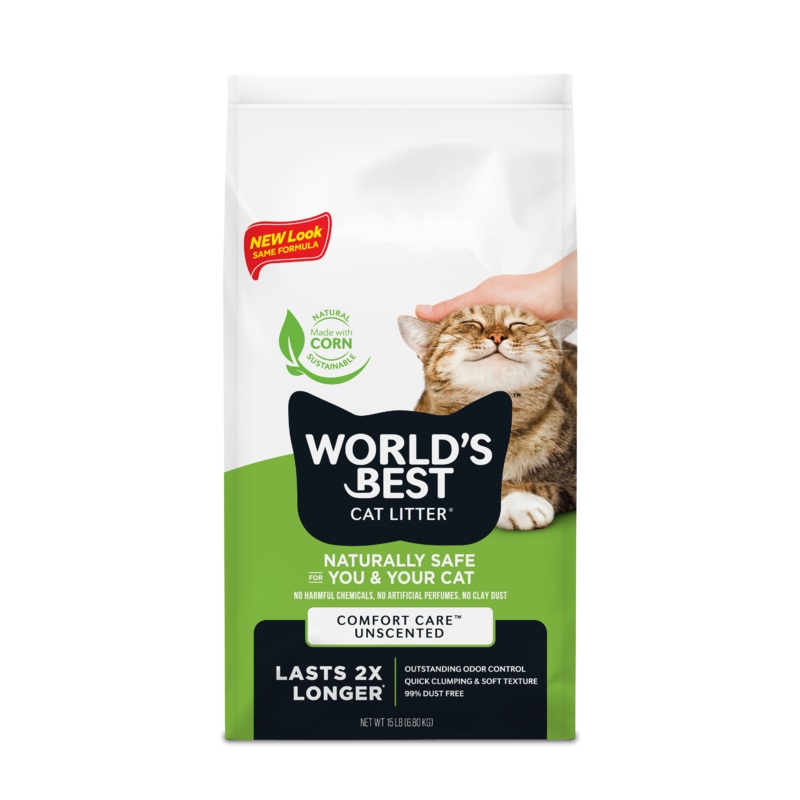 World’s Best Cat Litter Clumping Formula, 15lb Bag