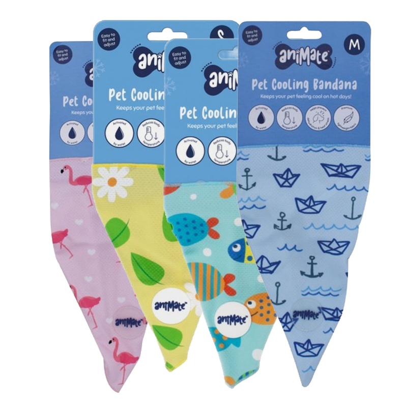 Animate Cooling Bandana Medium Flamingo