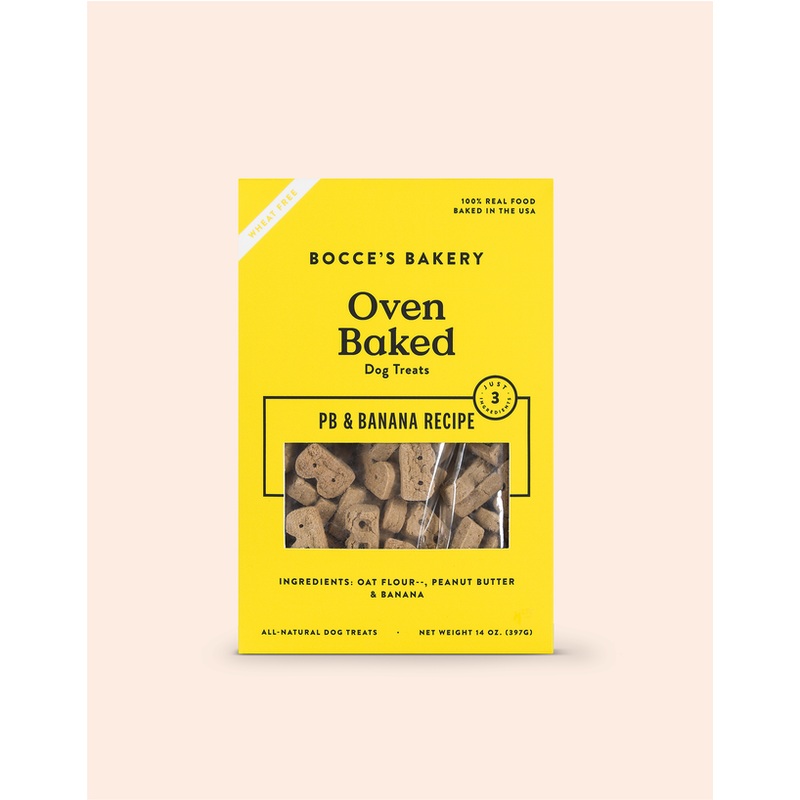 Bocce’s Bakery Soft & Chewy Peanut Butter & Banana Recipe Dog Treats