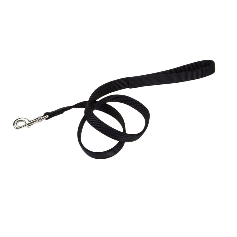 Coastal Double Nylon Lead 6′ – 1″ Black 6′ Black
