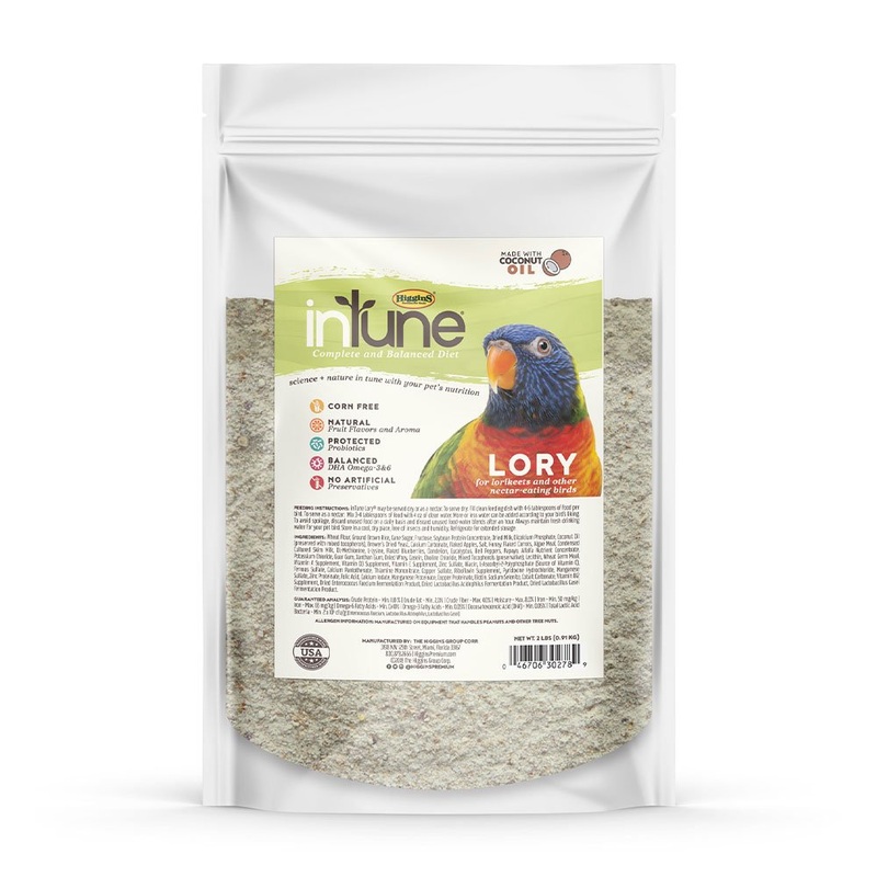 Higgins inTune Complete & Balanced Diet Food for Lory 2 lb