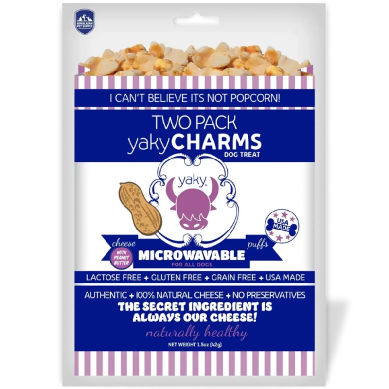 Himalayan Pet Supply Dog Chew YakyCharms Peanut Butter 2 pk