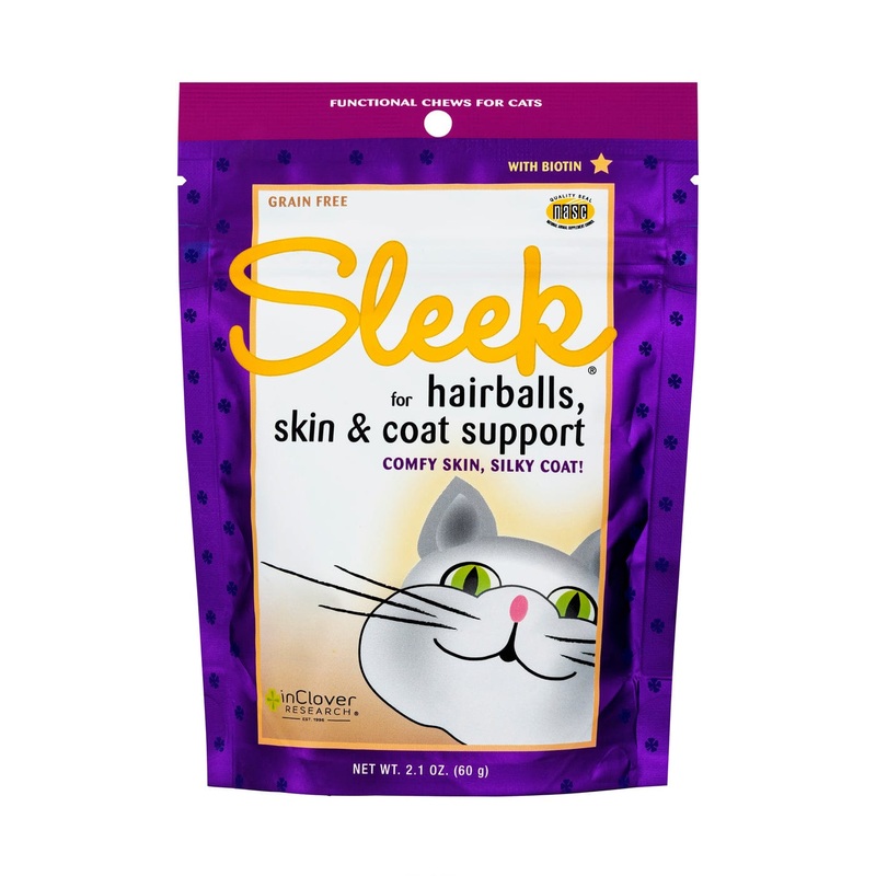 InClover Sleek Skin & Coat Support Soft Chews Supplement for Cats 2.1 oz