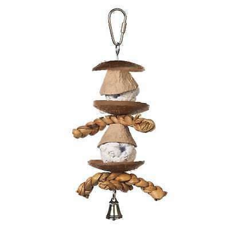 Prevue 62554 Natural Clown Bird Toy
